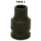 Dados de impacto 6 puntas cuadro 3/8" metricos