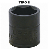 Dados de impacto 6 puntas cuadro 1/4" metricos