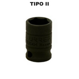 Dados de impacto 6 puntas cuadro 3/8" metricos