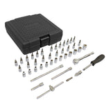 Juego de dados y accesorios cuadro 1/4" - 45 piezas