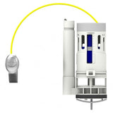 Válvula de Descarga Dual 2" para Sanitarios de una pieza con botón lateral/frontal