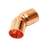 Codo de cobre de 45 grados