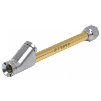 Inflador de cabeza doble, de latón