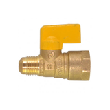 Llave de Control para Gas 1/2" FNPT X 3/8" Flare Recta