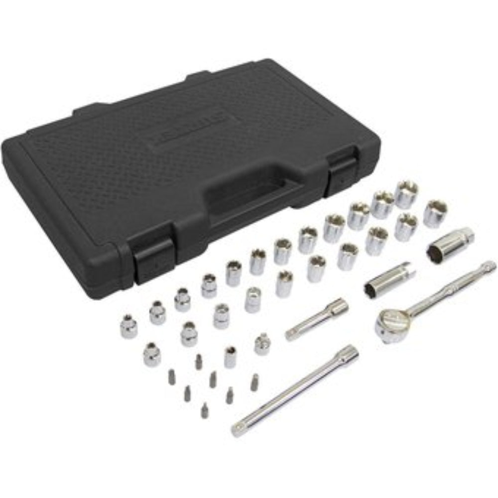 Juego de dados y accesorios combinado cuadro 3/8" 36 piezas