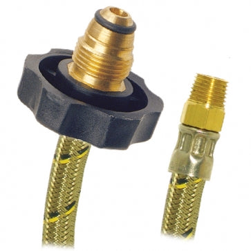 Pig Tail de Una Vía 1/4" M. X 7/8" Izq. c/Maneral