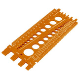 Regleta calibrador de tuercas y tornillos, 22 cm