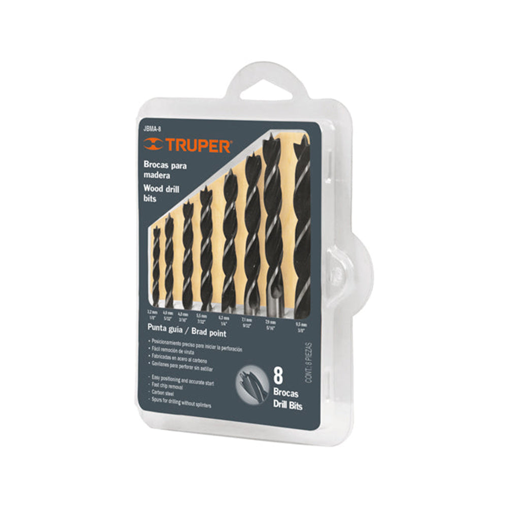 Juego de 8 brocas para madera