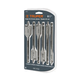 Juego de 6 brocas planas para madera