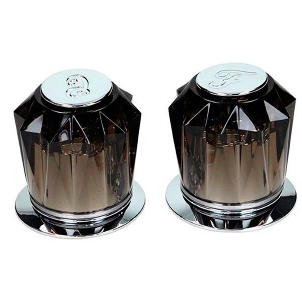 Juego de manerales acrílicos grandes con chapetón