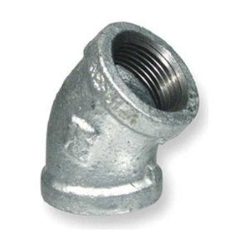 Codo galvanizado de 45 grados