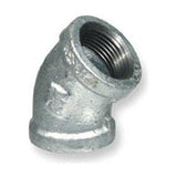 Codo galvanizado de 45 grados