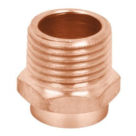 Conector de cobre rosca exterior